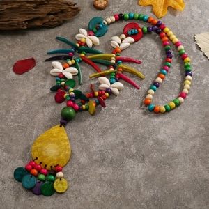 Beaded Shell Necklace
